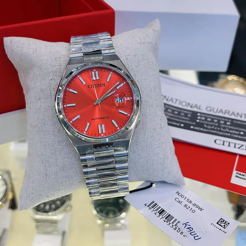 Citizen x Pantone Blazing Red Dial Automatic Men's Watch | NJ0158-89W